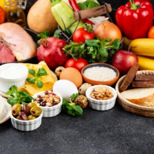 Mediterranean diet. Healthy balanced food