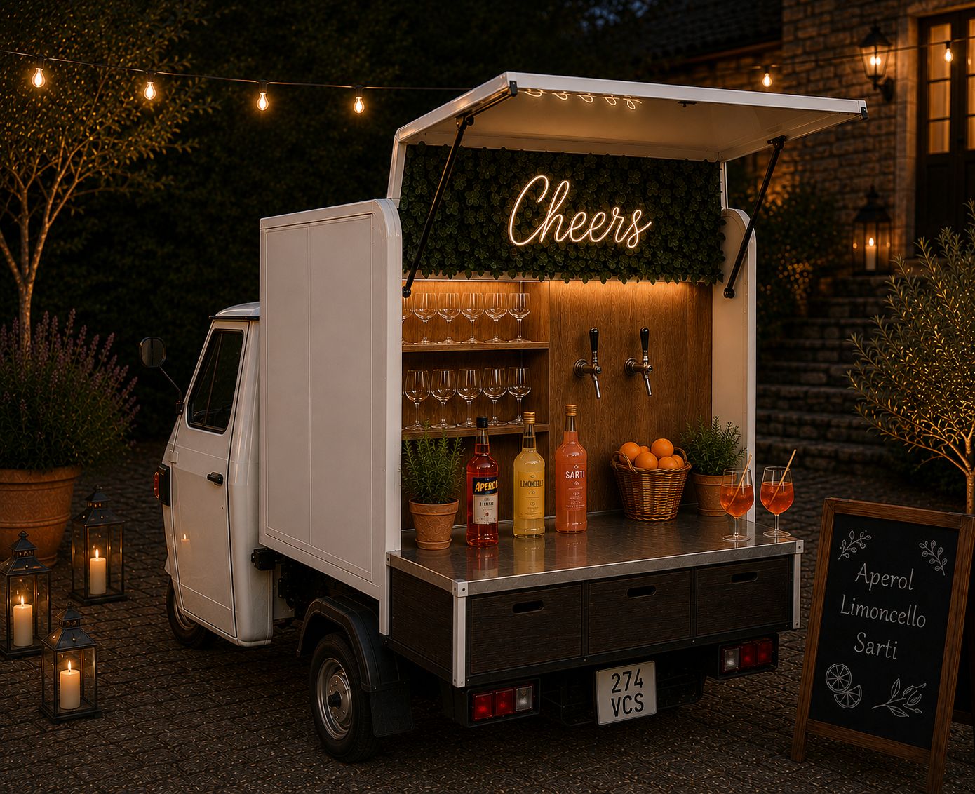 APE mit 2 Zapfhähnen — Mobile Eventbar
