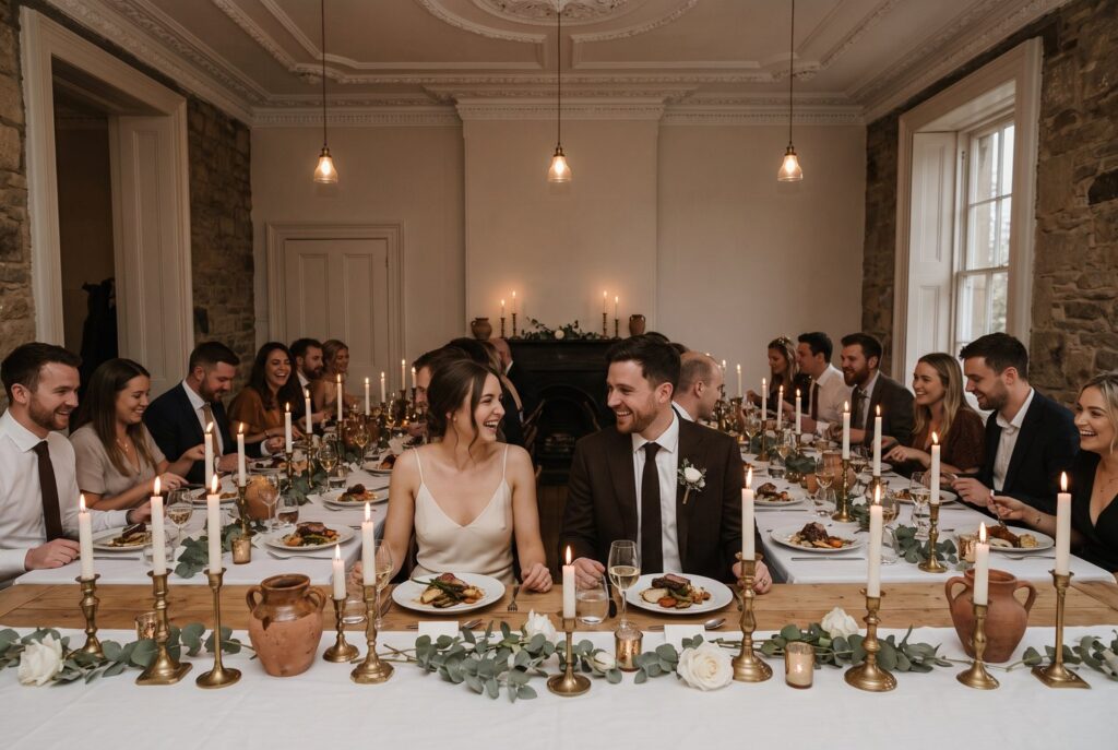 Hochzeitsessen bei Atelier Ender in Augsburg (Hochzeit), KI-generiertes Symbolbild