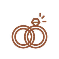 Icon Hochzeit: zwei Eheringe